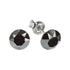 Sudraba auskari "Klasika (Jet Hematite)" ar Swarovski™ kristāliem